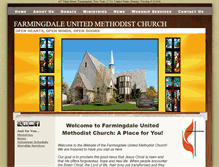 Tablet Screenshot of farmingdaleumc.org